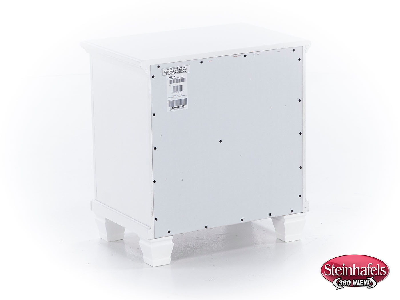 ashy white two drawer  image   