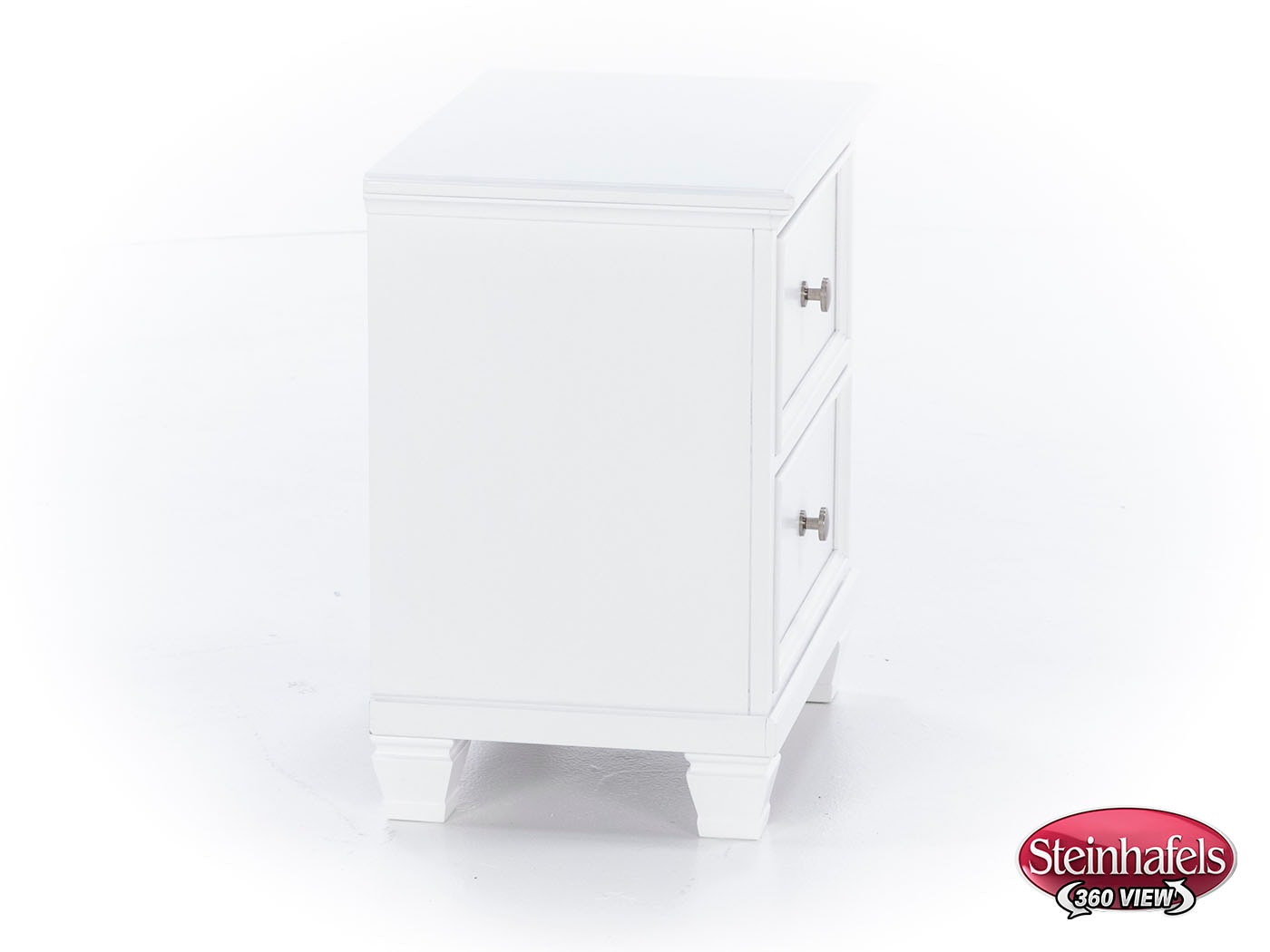 ashy white two drawer  image   