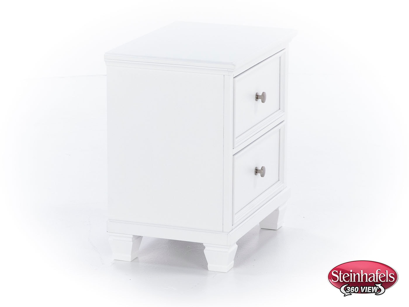 ashy white two drawer  image   