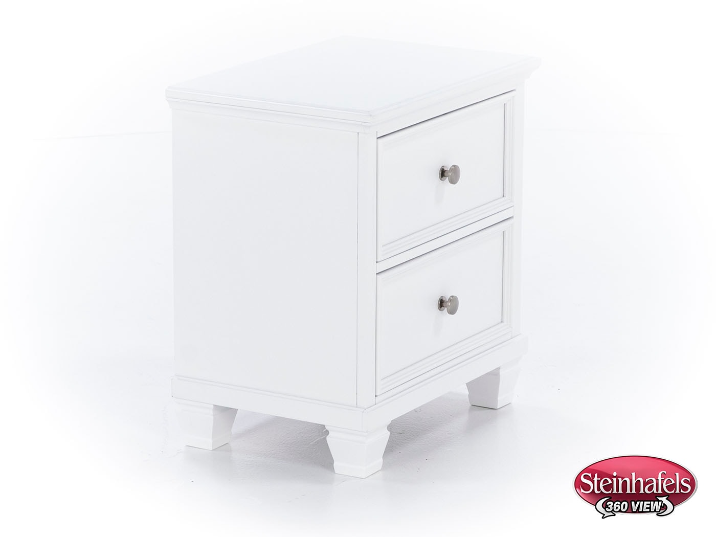 ashy white two drawer  image   