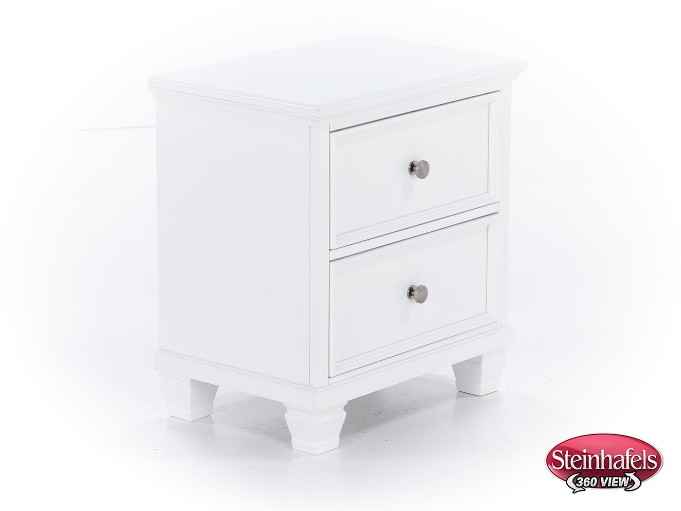 ashy white two drawer  image   