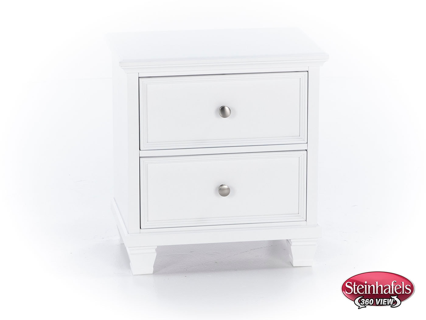 ashy white two drawer  image   