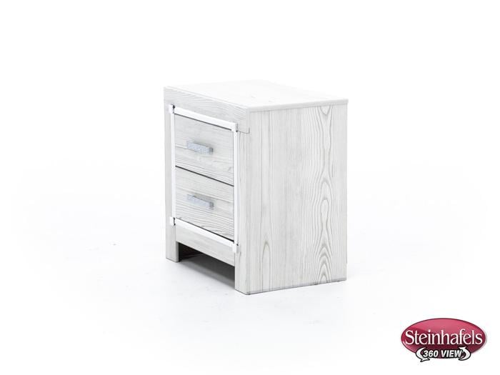 ashy white two drawer  image   