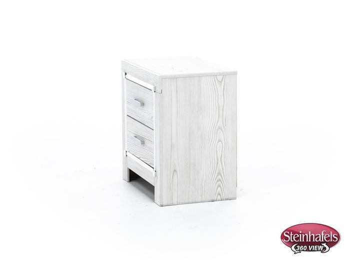 ashy white two drawer  image   