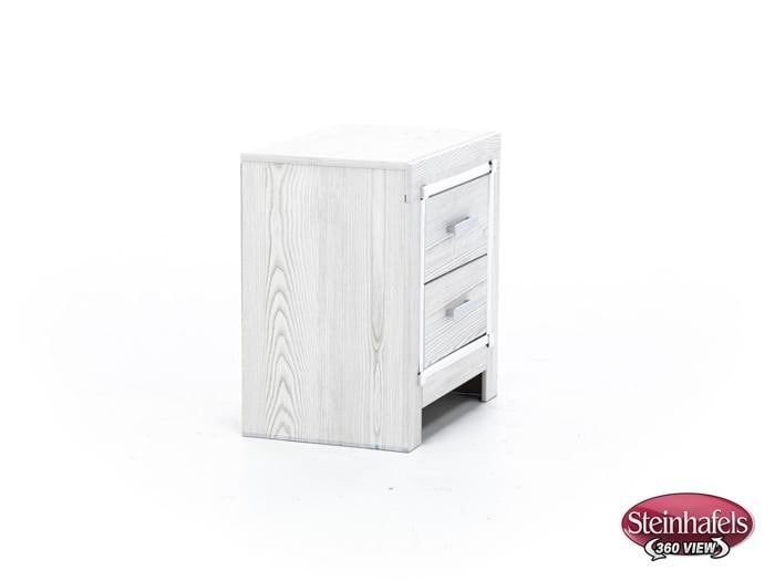 ashy white two drawer  image   