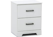 ashy white two drawer   