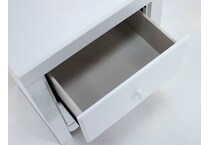 ashy white two drawer   