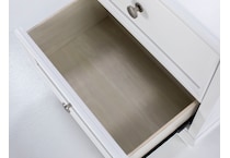 ashy white two drawer   