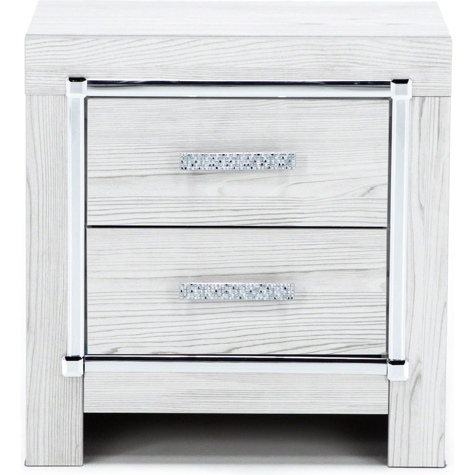 ashy white two drawer   
