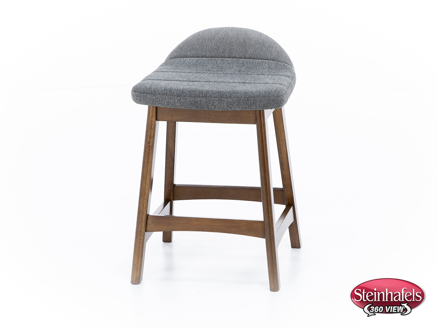 ashy wood grain inch & over bar seat stool  image   