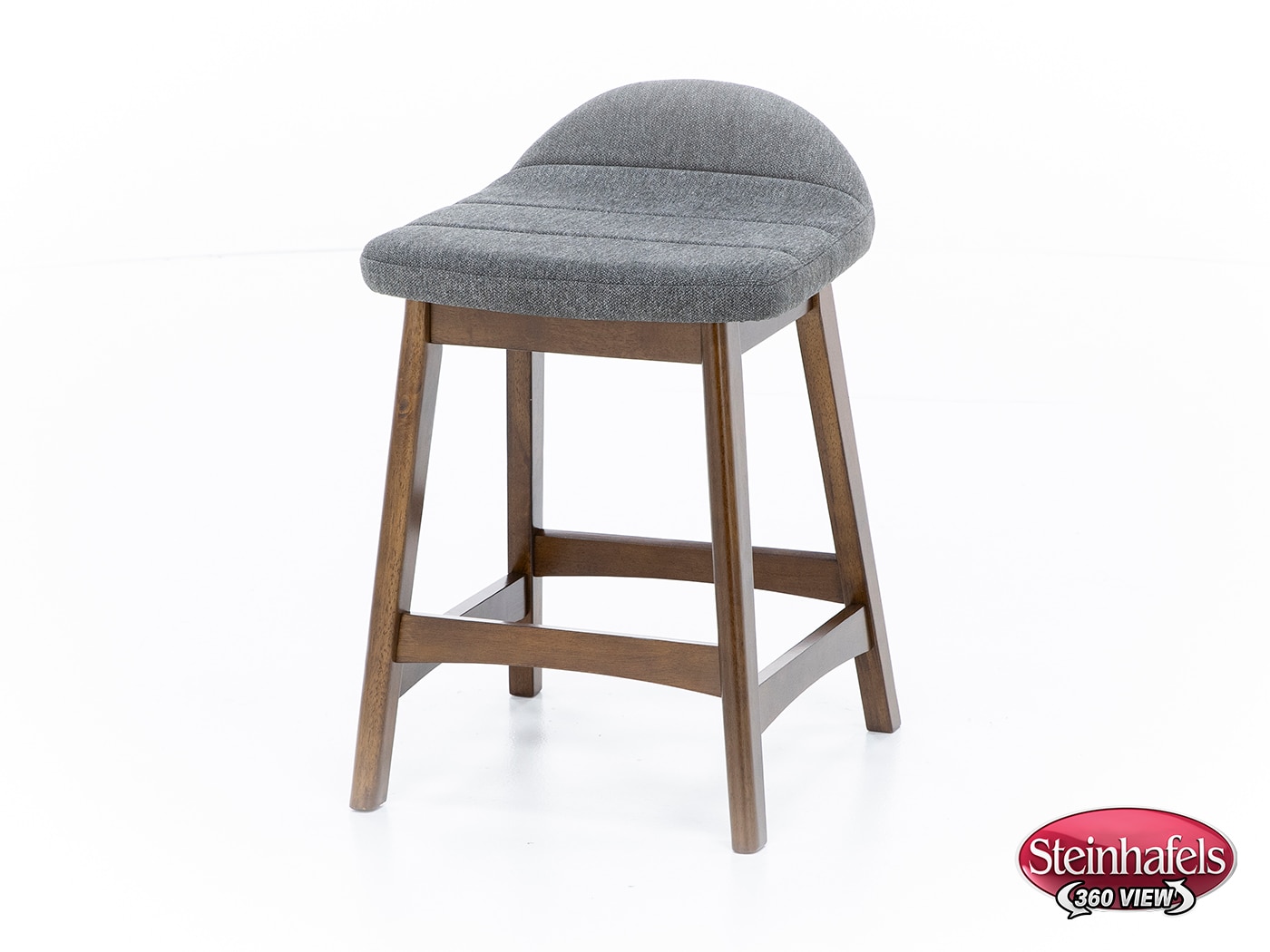 ashy wood grain inch & over bar seat stool  image   