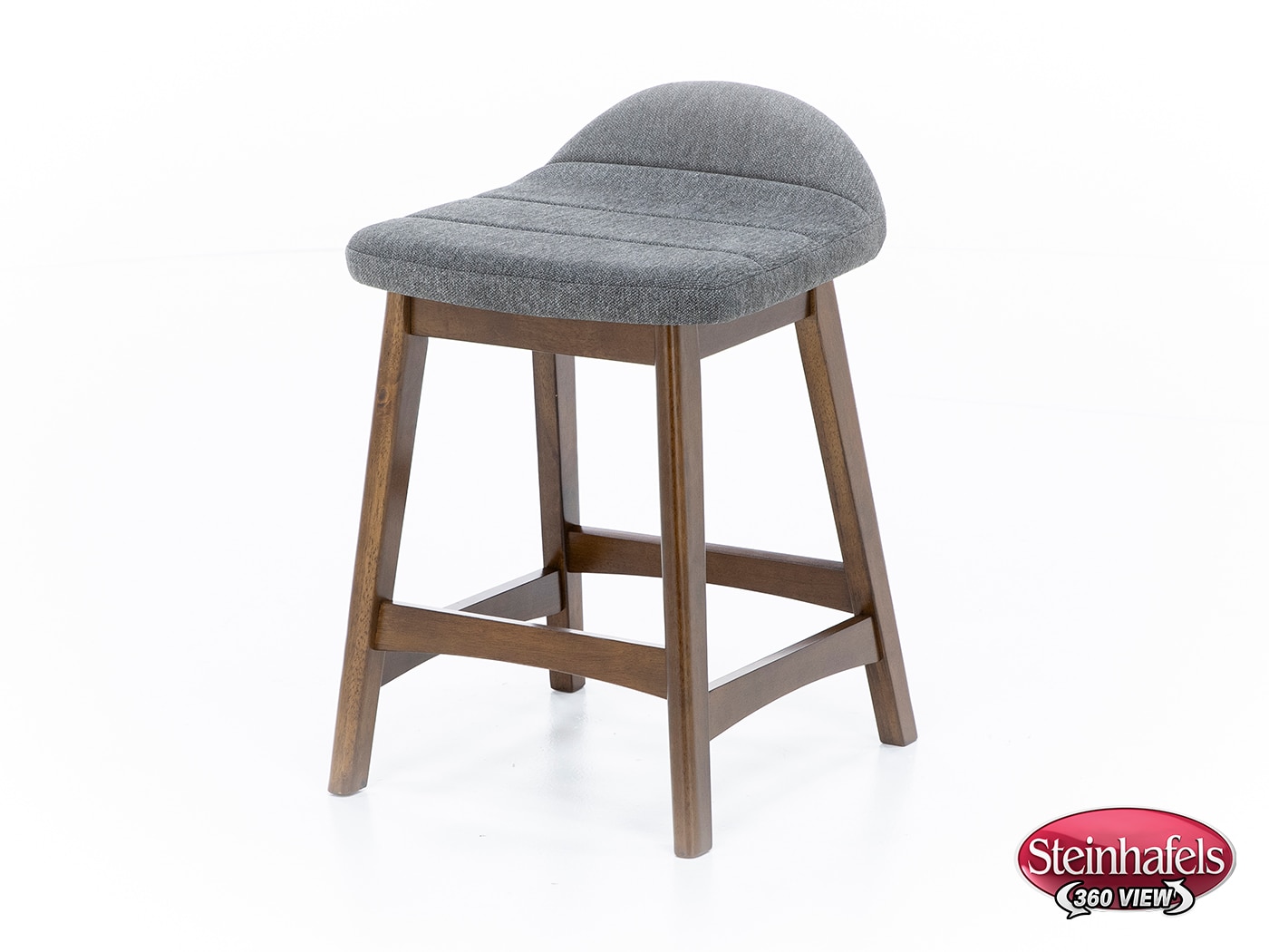 ashy wood grain inch & over bar seat stool  image   