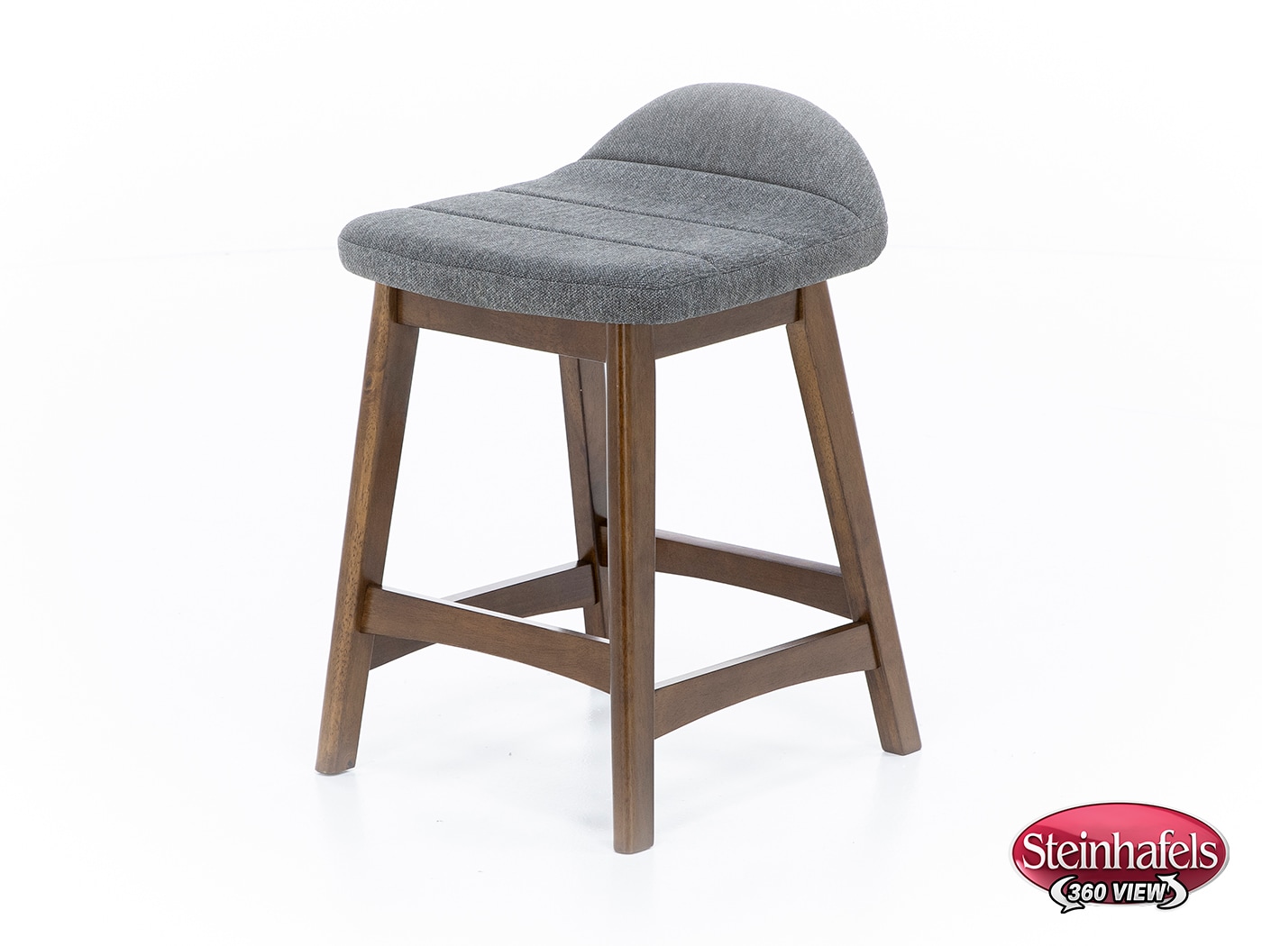 ashy wood grain inch & over bar seat stool  image   