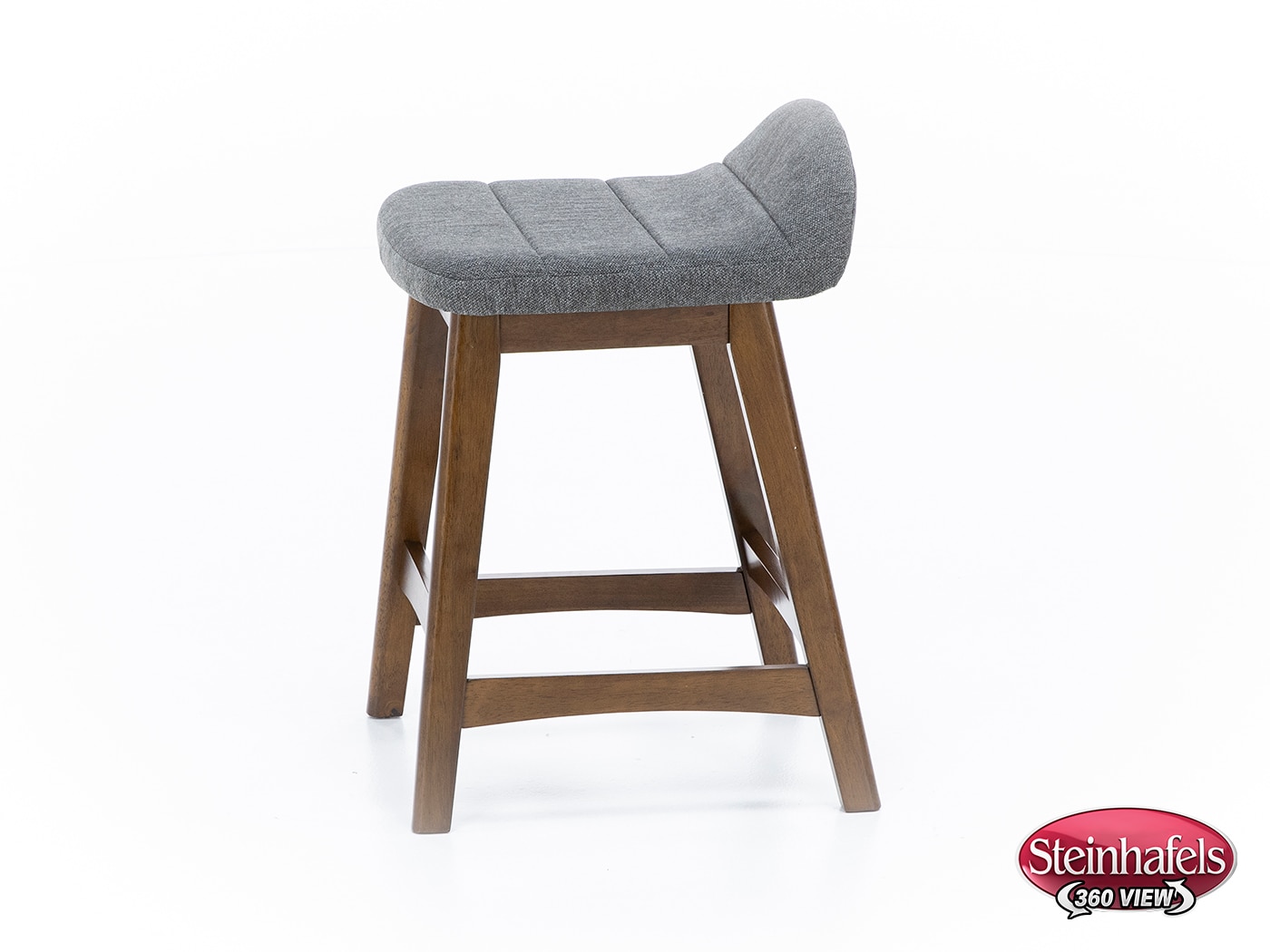 ashy wood grain inch & over bar seat stool  image   
