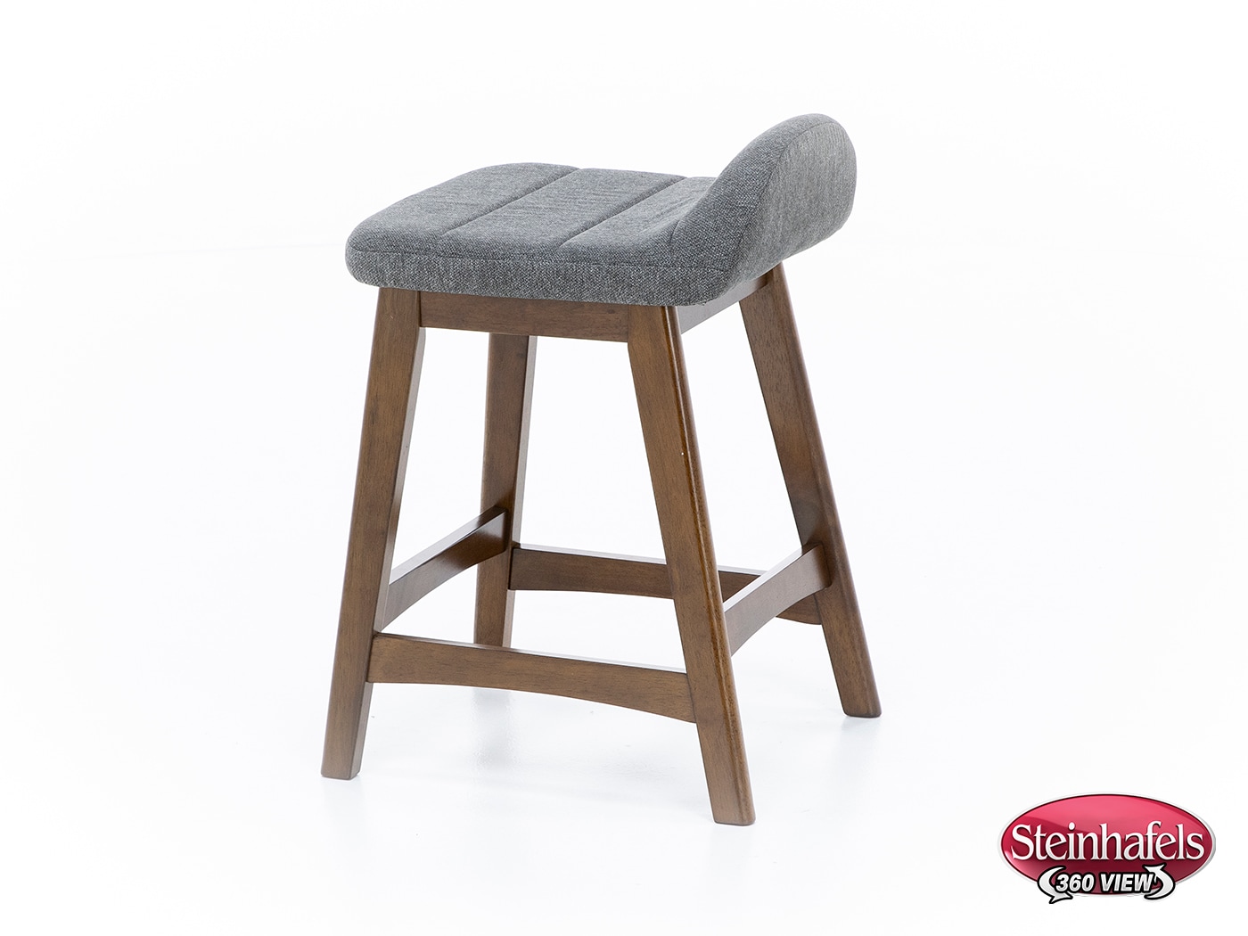 ashy wood grain inch & over bar seat stool  image   
