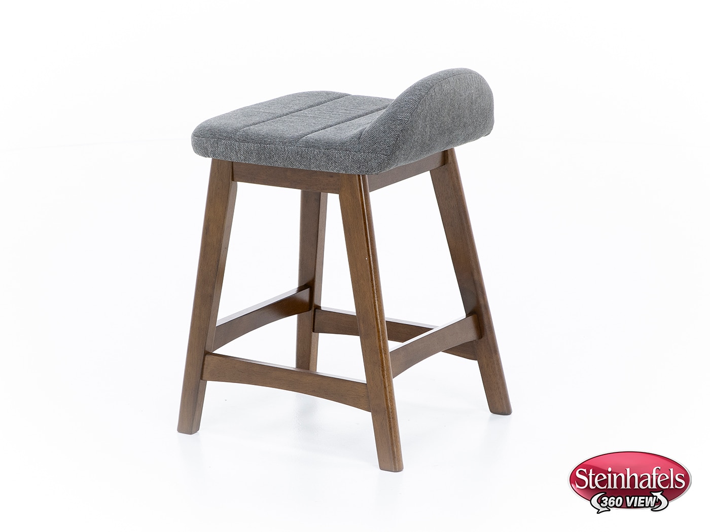ashy wood grain inch & over bar seat stool  image   