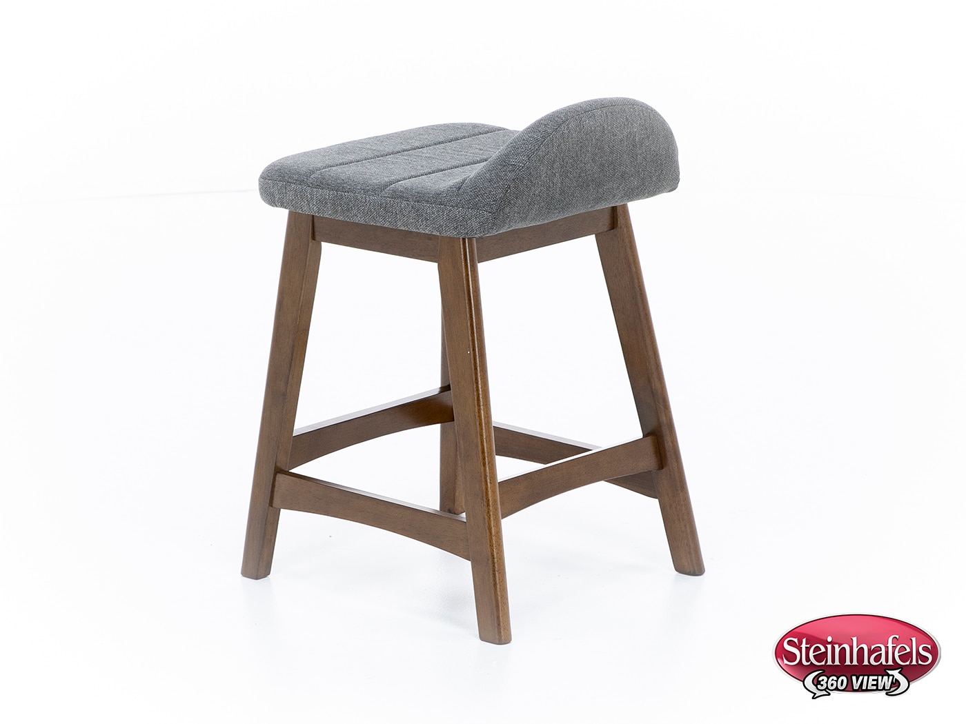 ashy wood grain inch & over bar seat stool  image   
