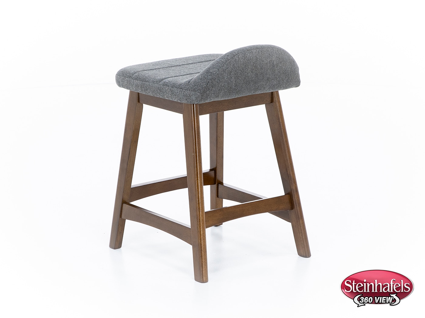 ashy wood grain inch & over bar seat stool  image   