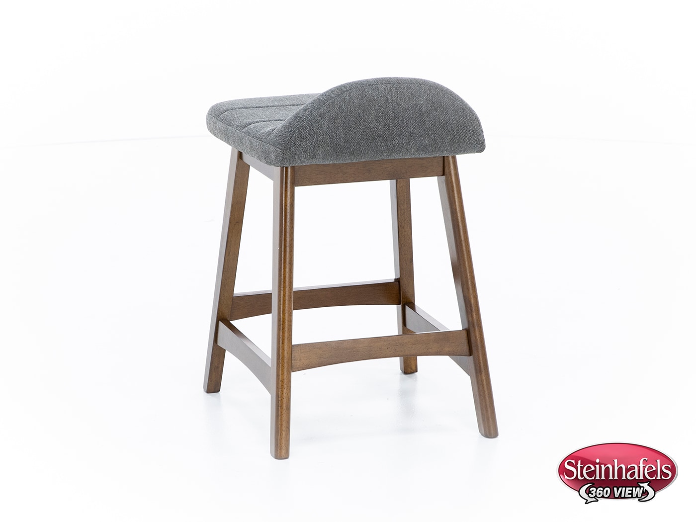 ashy wood grain inch & over bar seat stool  image   