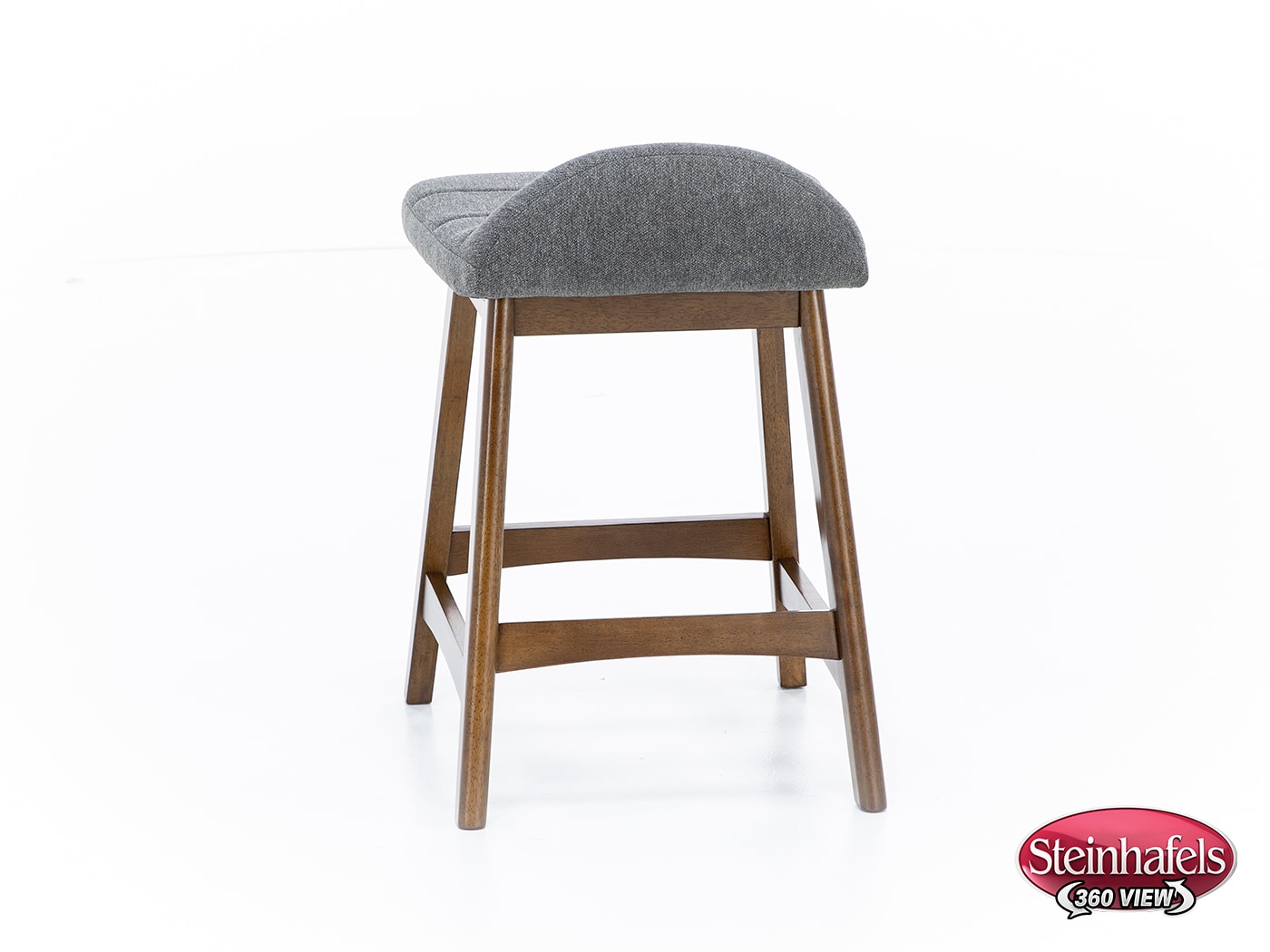 ashy wood grain inch & over bar seat stool  image   