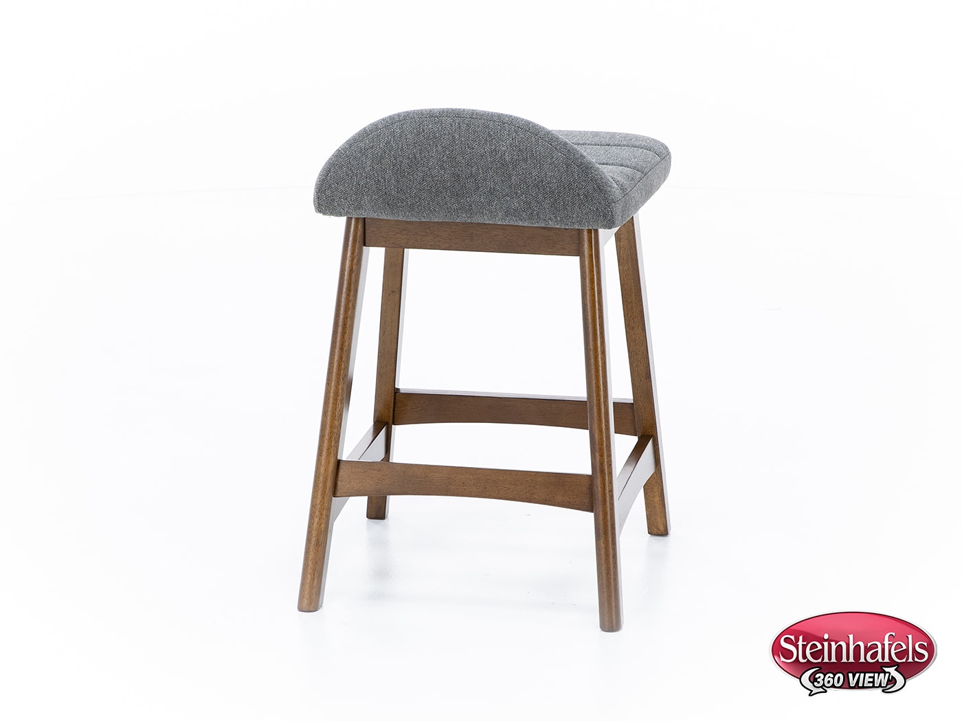 ashy wood grain inch & over bar seat stool  image   