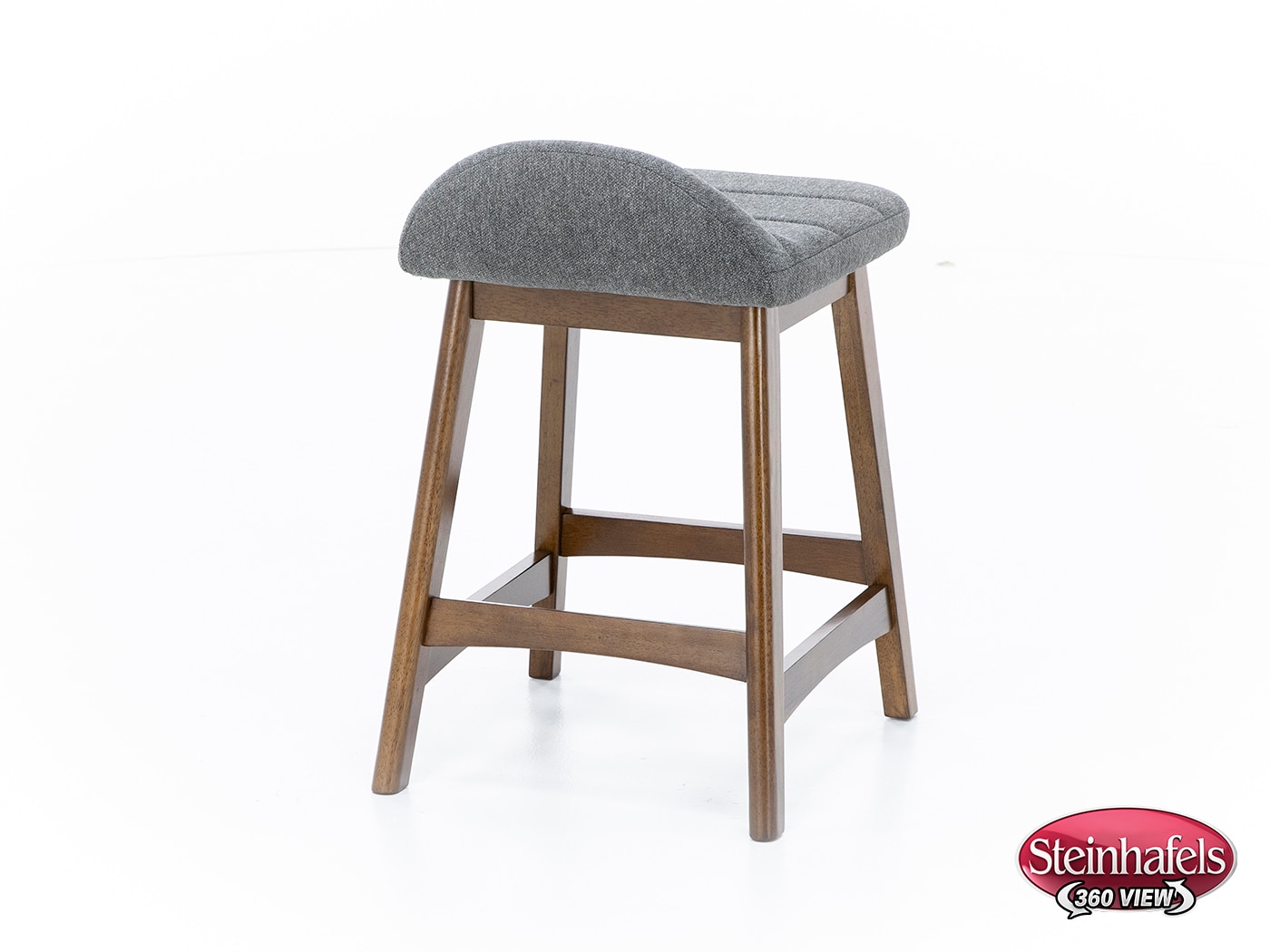 ashy wood grain inch & over bar seat stool  image   