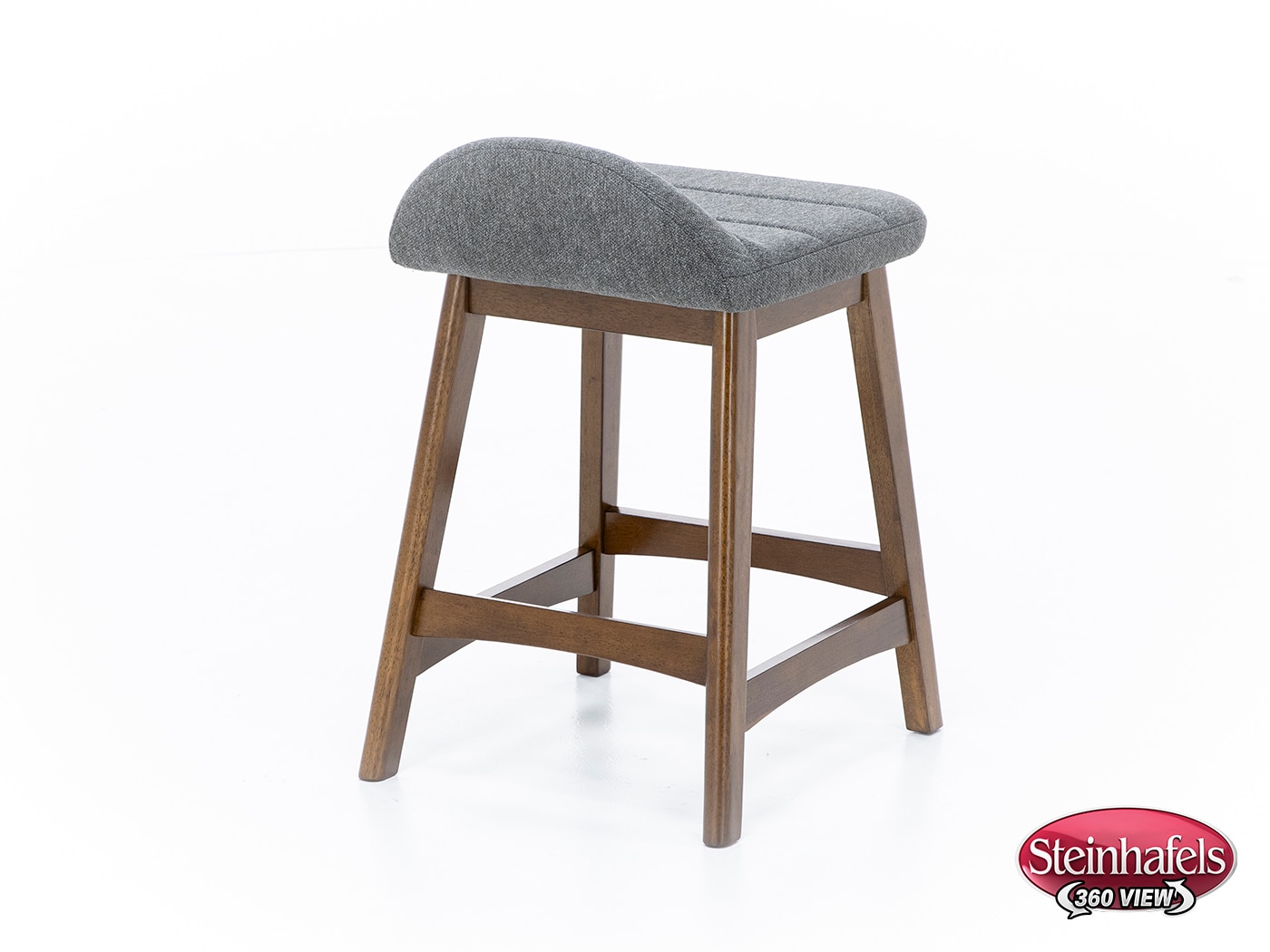 ashy wood grain inch & over bar seat stool  image   