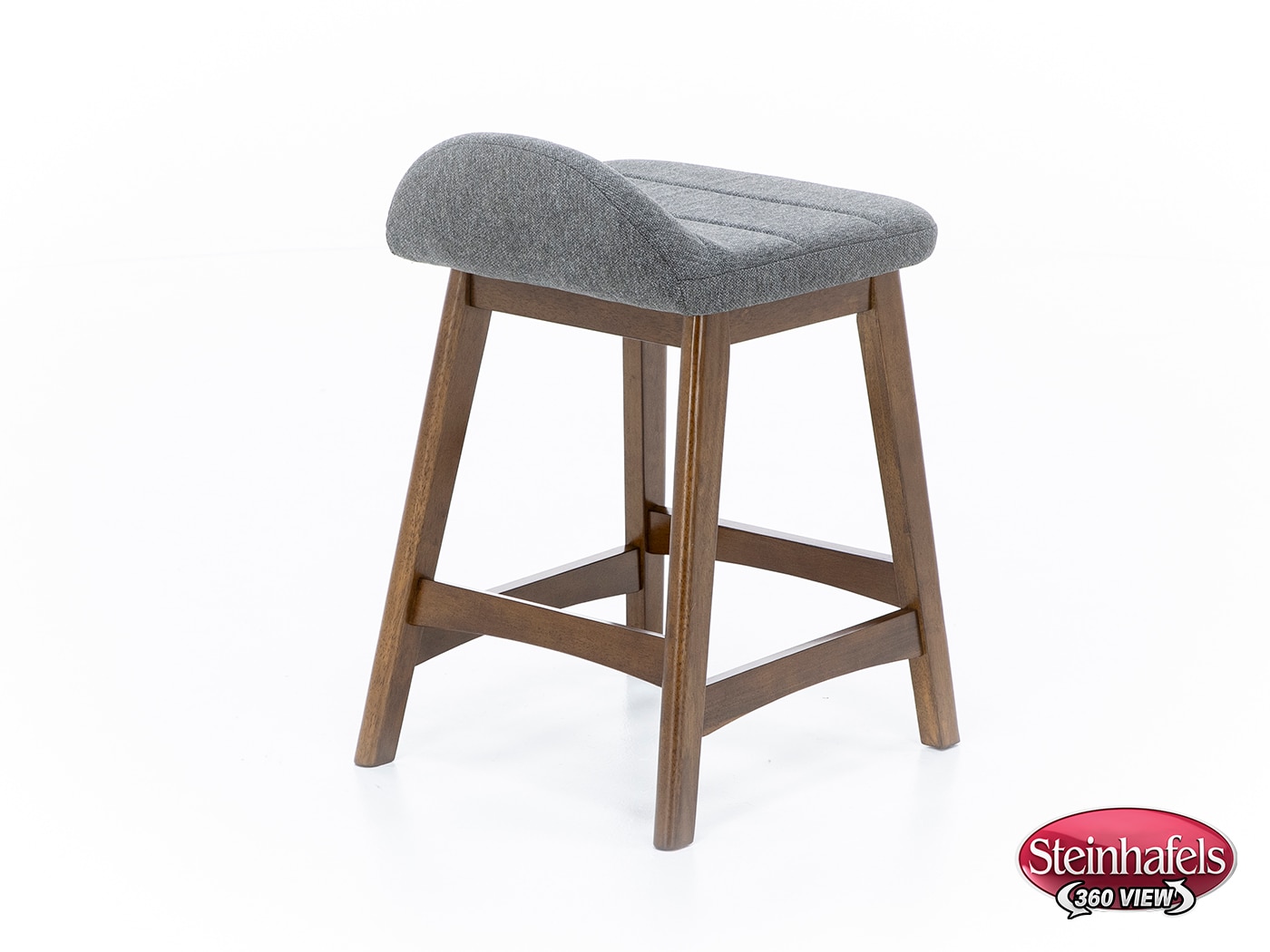 ashy wood grain inch & over bar seat stool  image   
