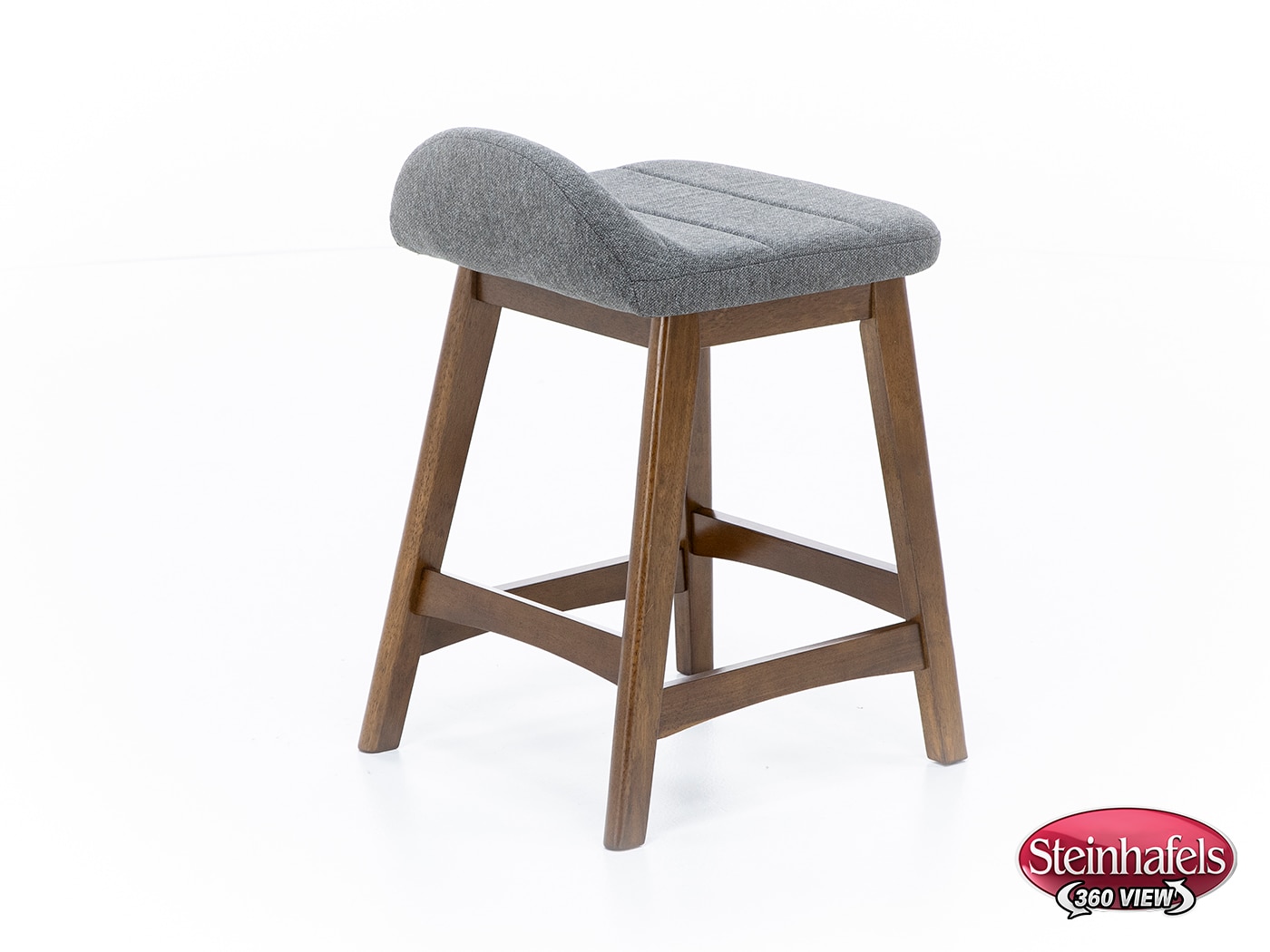 ashy wood grain inch & over bar seat stool  image   