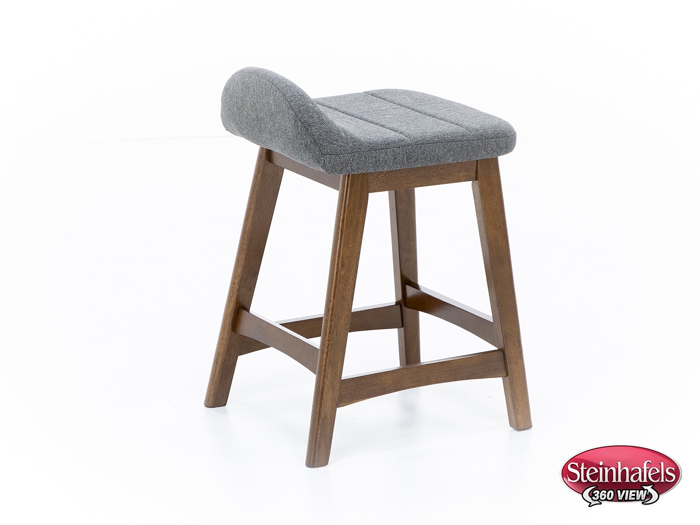 ashy wood grain inch & over bar seat stool  image   