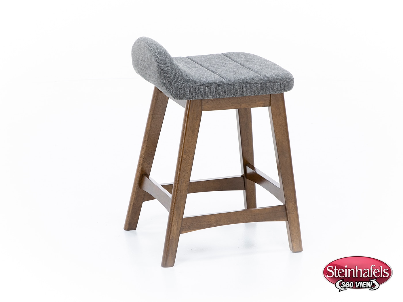 ashy wood grain inch & over bar seat stool  image   