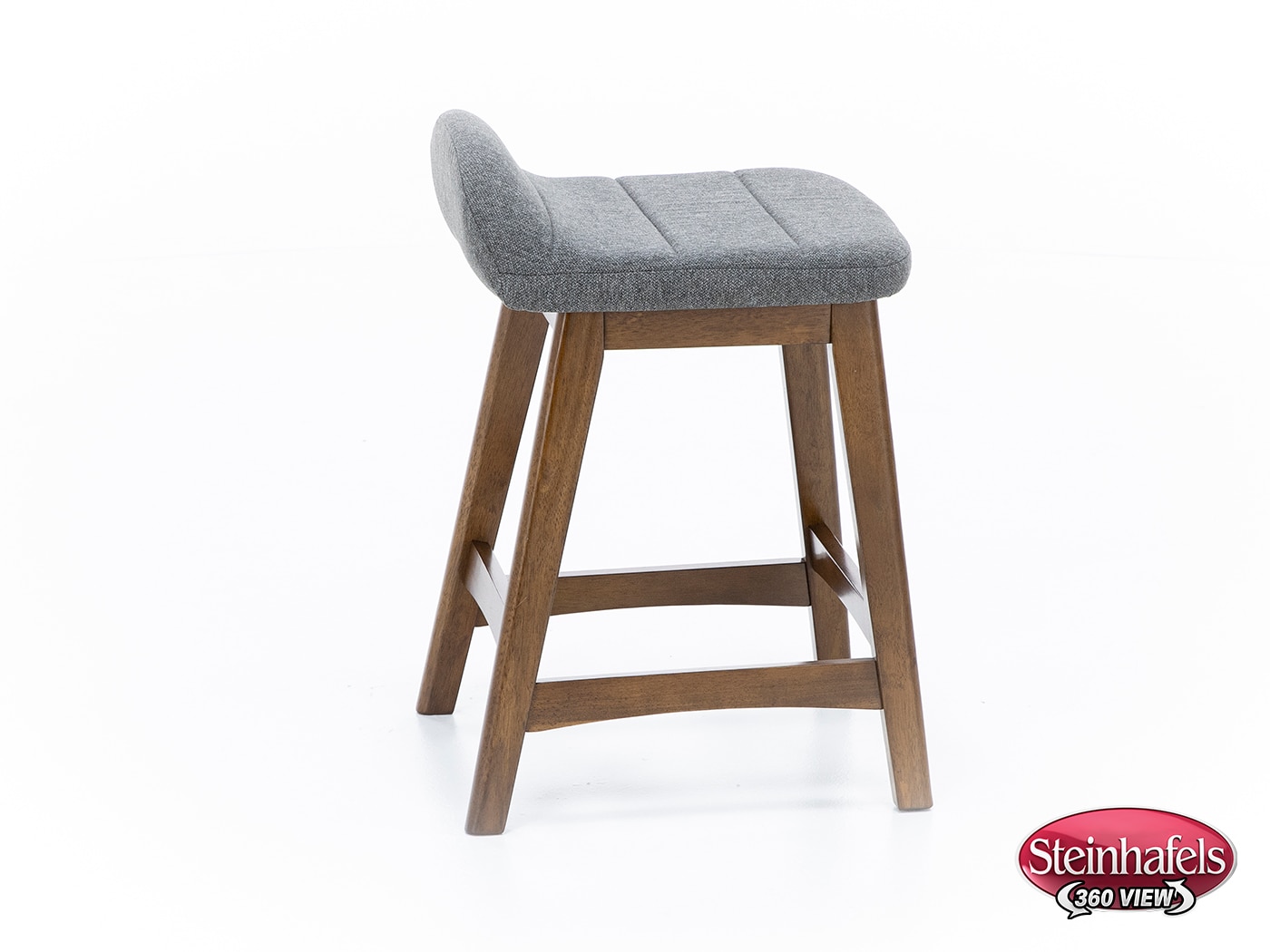 ashy wood grain inch & over bar seat stool  image   