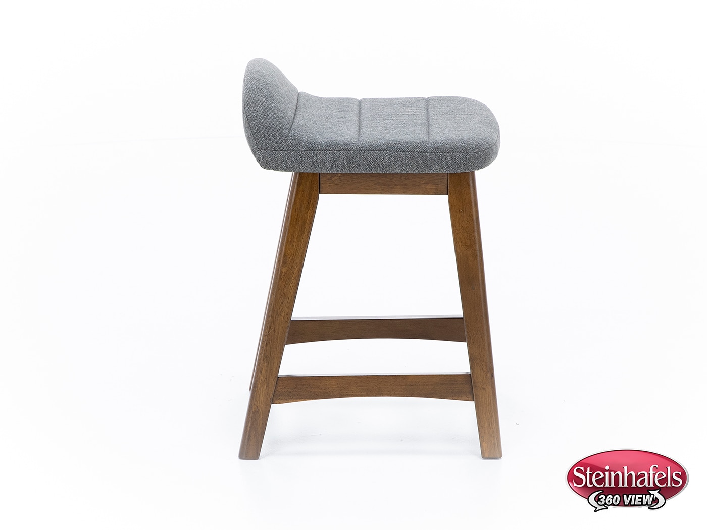 ashy wood grain inch & over bar seat stool  image   