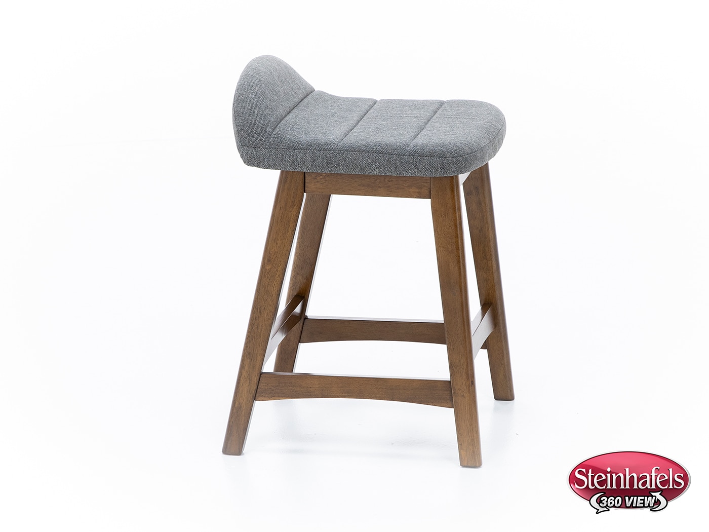 ashy wood grain inch & over bar seat stool  image   