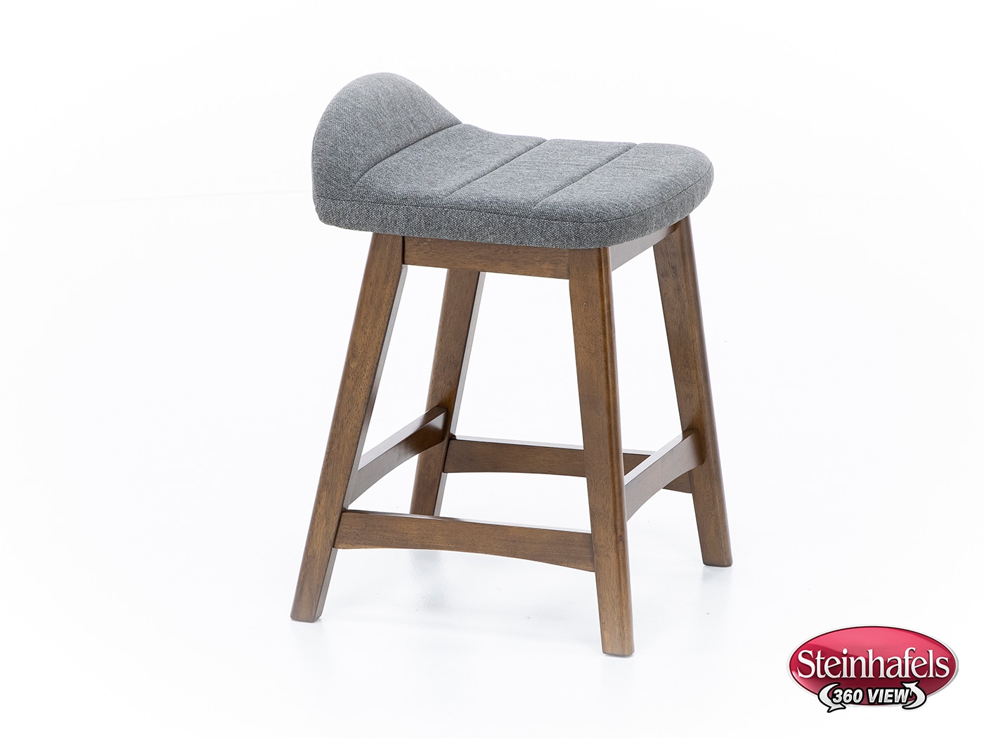 ashy wood grain inch & over bar seat stool  image   
