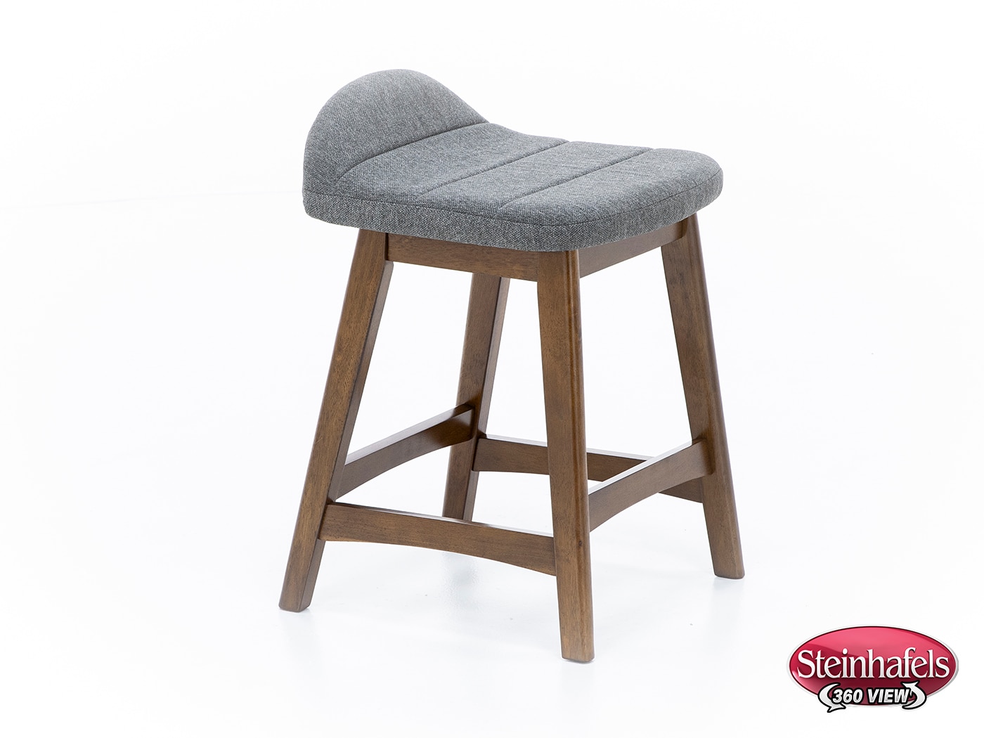 ashy wood grain inch & over bar seat stool  image   