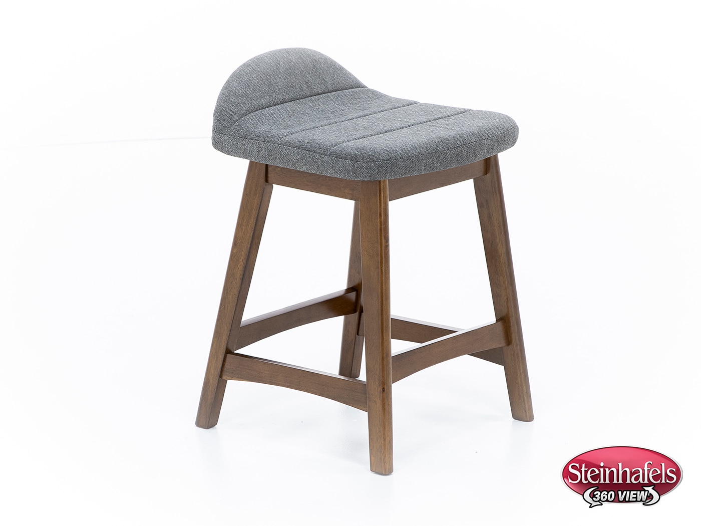 ashy wood grain inch & over bar seat stool  image   