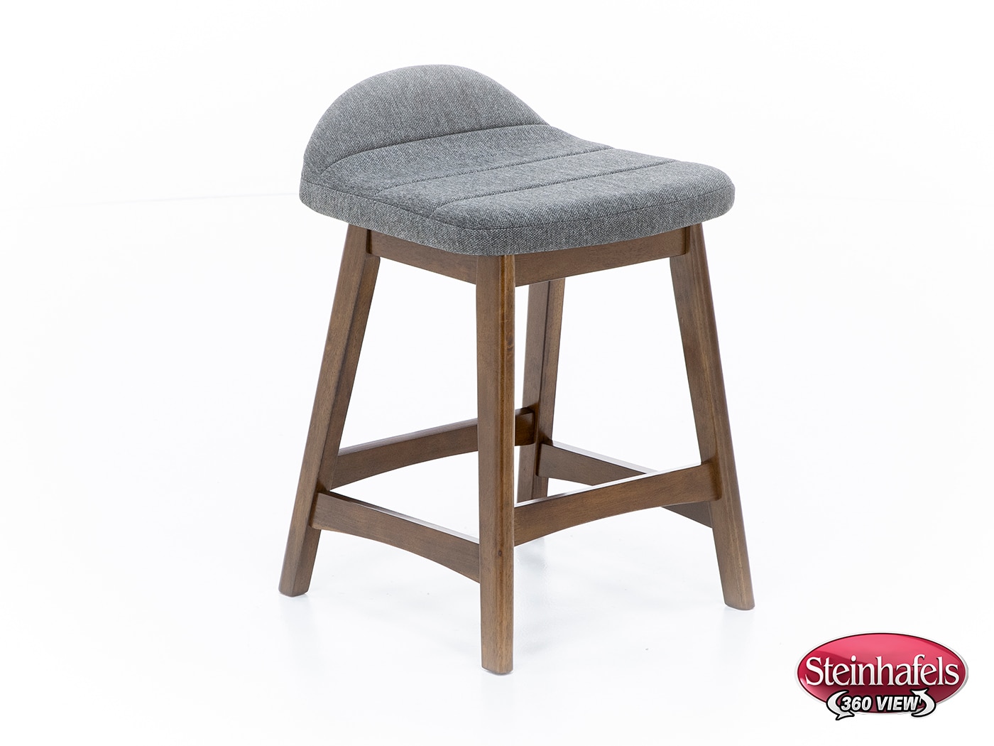 ashy wood grain inch & over bar seat stool  image   