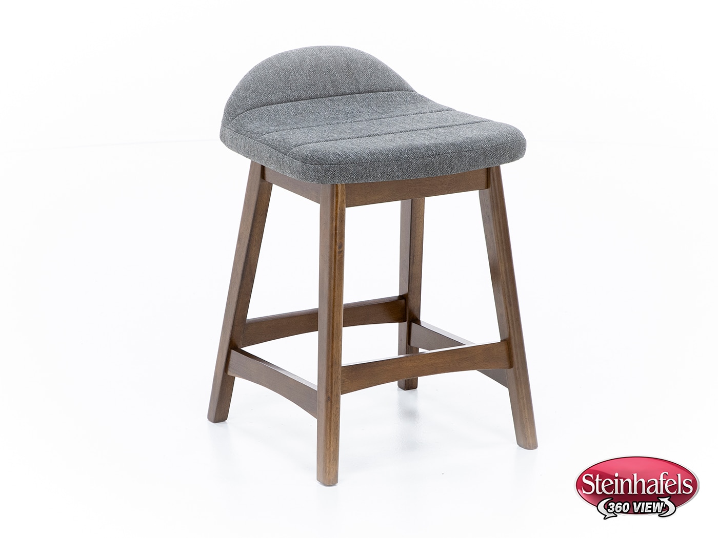 ashy wood grain inch & over bar seat stool  image   