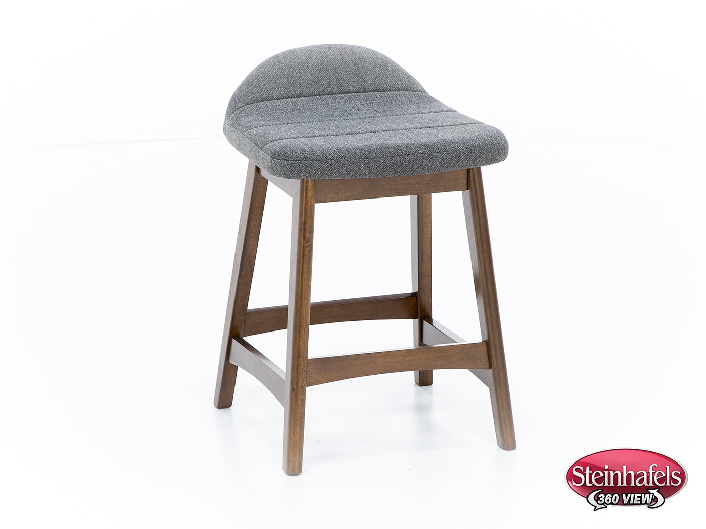 ashy wood grain inch & over bar seat stool  image   