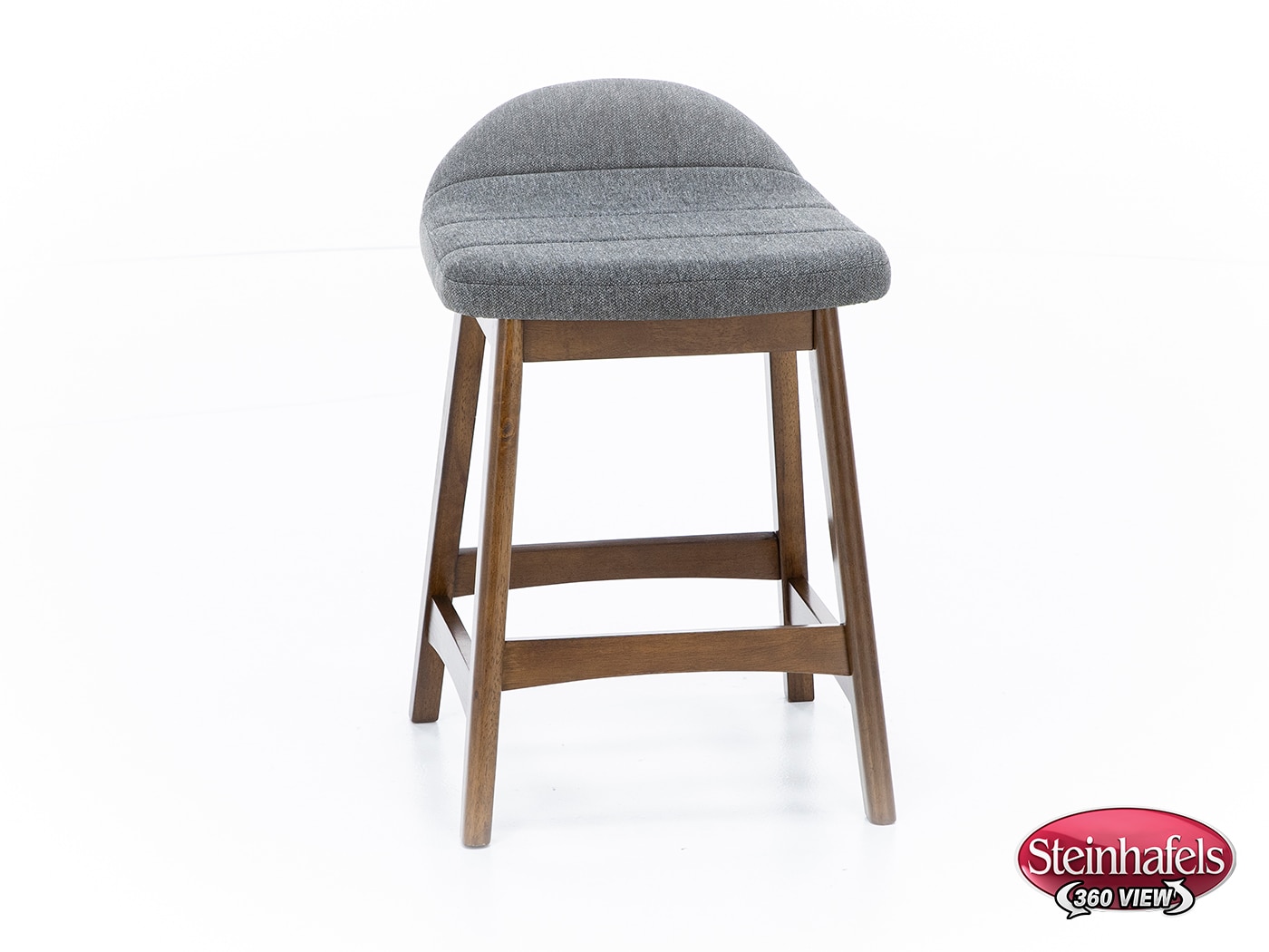 ashy wood grain inch & over bar seat stool  image   