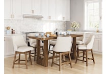 ashy wood grain inch & over bar seat stool lifestyle image   