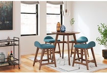 ashy wood grain inch & over bar seat stool lifestyle image   