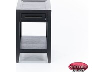 aspen furniture llc black chairside table  image dom  