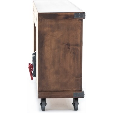 Industrial Fruitwood 62" Fireplace