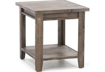aspen furniture llc brown end table   