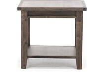aspen furniture llc brown end table   