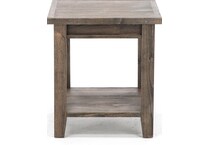 aspen furniture llc brown end table   
