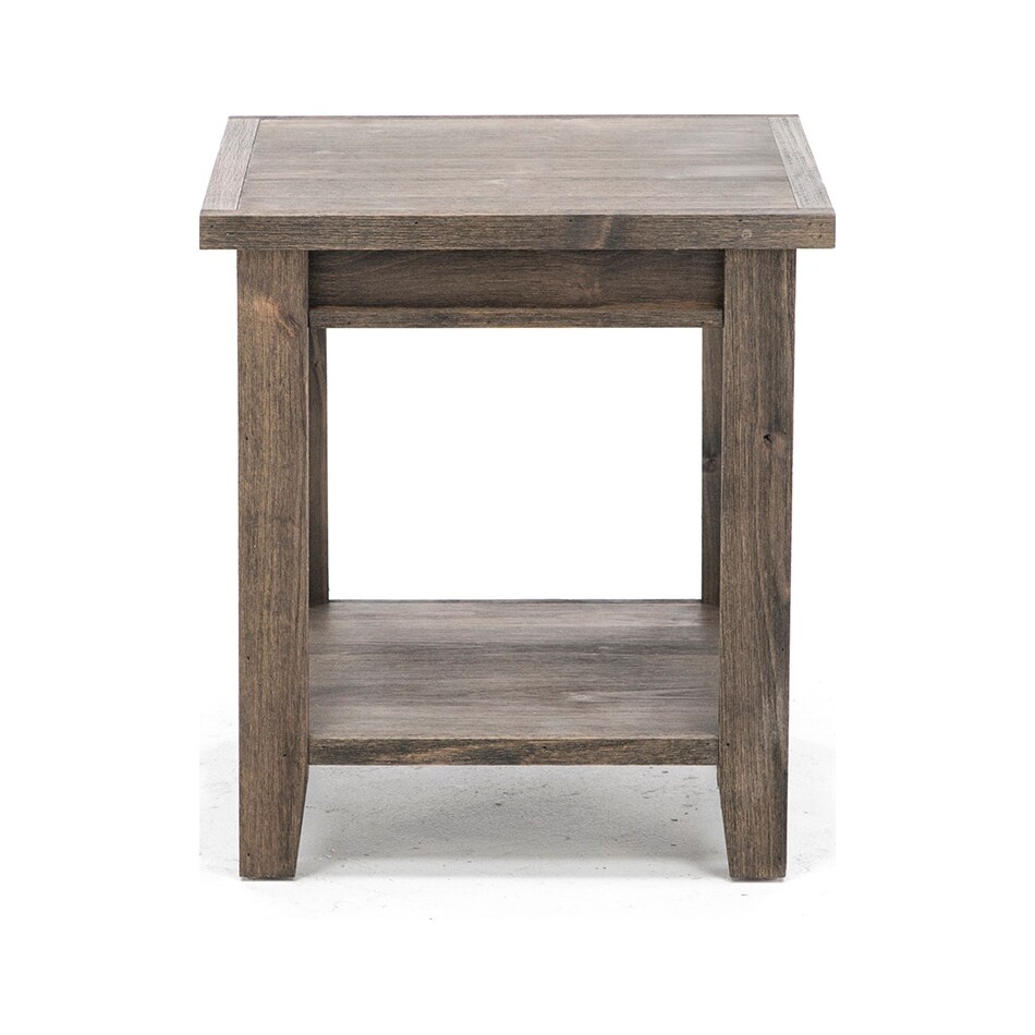 aspen furniture llc brown end table   
