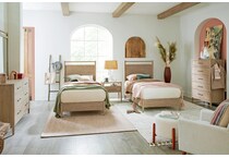 aspen furniture llc brown twin bed package tpk  